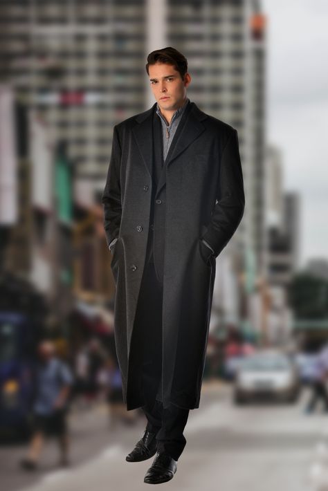 Long Black Coat Outfit, Cashmere Coat Mens, Topcoat Men, Mens Dress Coat, Black Coat Outfit, Cashmere Fashion, Long Coat Outfit, Grey Winter Coat, Dress Man