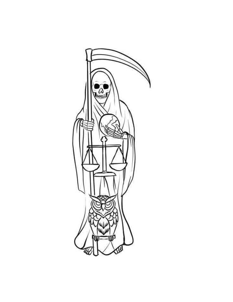 Small Santisima Muerte Tattoo, Small Santa Muerte Tattoo, Santa Muerte Stencil, Santa Muerte Outline, La Santa Muerte Drawing, Santisima Muerte Tattoo, Santa Muerte Drawing Tattoo, Santa Muerte Tattoo Stencil, Santa Muerte Drawing