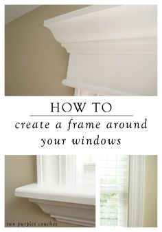 Simple Diy Home Improvement, Interior Window Trim, Crown Moldings, Window Molding, Window Casing, Room Window, Interior Windows, Trim Work, Diy Window