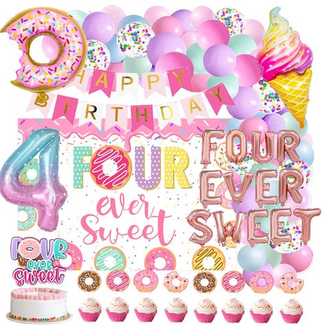 PRICES MAY VARY. Title: Four Ever Sweet Birthday Decorations, 4th Birthday Decorations Girl, Four Ever Sweet Balloon,Four Ever Sweet Birthday Party. Product Type: Categories > Party Supplies > Decorations > Balloons Birthday Ideas For 4 Year Girl, Four Ever Sweet Birthday Party Decorations, Four Themed Birthday Party Girl, 4th Girl Birthday Party Themes, Four And Fabulous Birthday Party Ideas, 4th Birthday Party Ideas For A Girl, Four Birthday Theme Girl, 4th Bday Party Girl, Unfourgettable 4th Birthday Girl