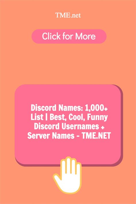 Funny Discord names Good Discord names Cool Discord names Clever Discord names Best Discord names Aesthetic Discord names Cute Discord names Creative Discord Names Good Discord Usernames, Names For Discord Servers, Funny Discord Names, Good Discord Names, Cute Discord Names, Discord Display Names, Discord Server Names, Usernames For Discord, Discord Usernames