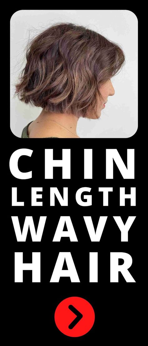 Chin-Length Wavy Blunt Bob with Subtle Layers Thick Wavy Haircuts, Short Thick Wavy Hair, Wavy Hair Ideas, Wavy Layered Hair, Loose Curly Hair, Chin Length Cuts, Haircuts 2024, Short Wavy Haircuts, Chin Length Haircuts