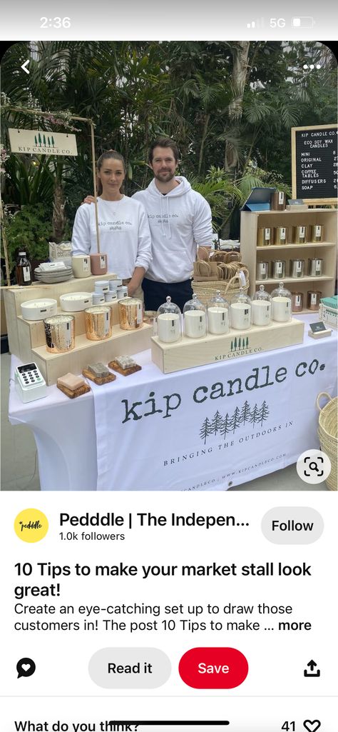 Candle Vendor Booth Ideas, Candle Display Ideas, Candle Booth, Craft Fair Display Table, Craft Fair Table, Craft Show Booth, Vendor Displays, Market Table, Fair Display