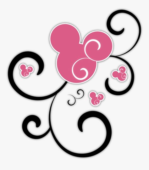 Mickey Stencil, Mickey Tattoo, Mouse Tattoo, Deco Disney, Mouse Tattoos, Idee Cricut, Images Disney, Mickey Mouse Head, Pink Minnie