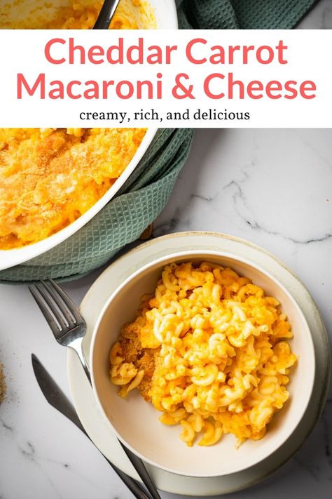 Cheddar and Carrot Mac and Cheese features all the cheesy deliciousness of your favorite comfort food, with hidden veggies your kids won’t even notice. This nutrient-rich twist on a classic is flavorful, wholesome, and ready in under an hour. #healthyrecipes #slenderkitchen #dinner #freezerfriendly #kidfriendly #makeahead Mac And Cheese Hidden Veggies, Mac And Cheese With Hidden Veggies, Food With Hidden Veggies, Cottage Cheese Mac And Cheese Healthy, Carrot Mac And Cheese, Hidden Veggie Mac And Cheese, Preschool Meals, Cottage Recipes, Carrot Pasta