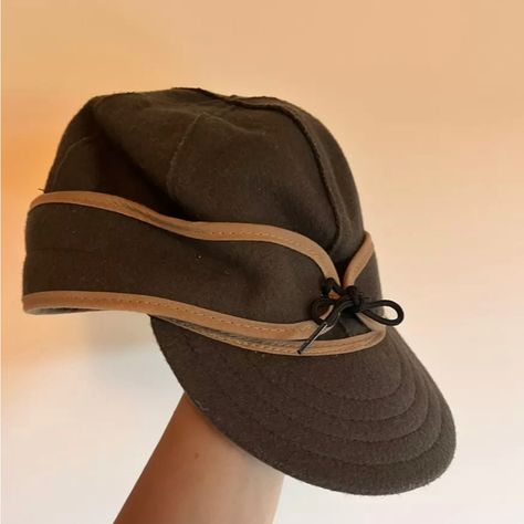 Wool Olive Green And Tan New Without Tags Stormy Kromer Stormy Kromer, Tan Color, Olive Green, Man Shop, Wool, Tags, Hats, Green, Color