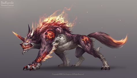 ArtStation - wolf monster Black Dragon Emperor, Wolf Monster, Fire Wolf, Dragon Emperor, Male Oc, Pixel Art Characters, Fantasy Beasts, Monster Concept Art, Fire Dragon