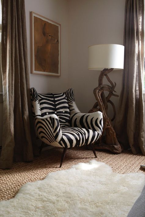 Zebra Chair, Zebra Decor, African Interior Design, African Inspired Decor, African Interior, African Home Decor, African Decor, Mid Century Chair, My New Room