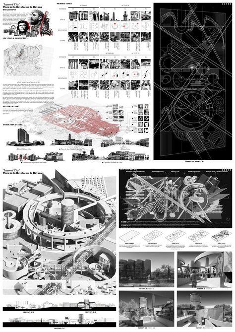 Architecture Visualization Photoshop, Layered City, Layered Architecture, Architecture Journal, Architecture Drawing Presentation, Presentation Board Design, Urban Design Graphics, Design Proposal, Architecture Panel