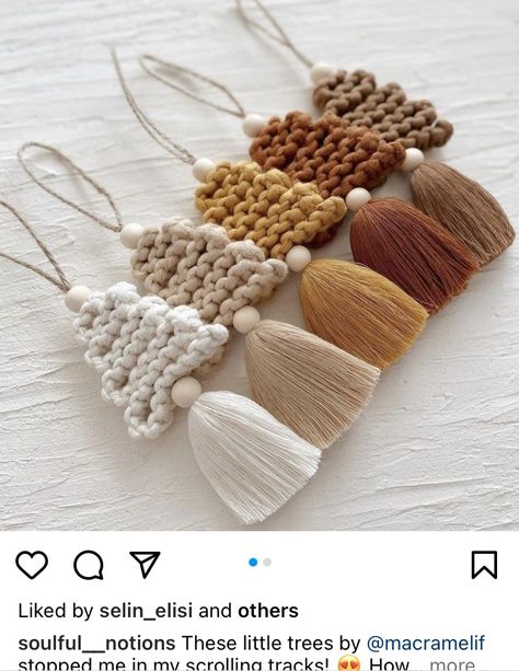 Diy Macrame, Earthy Tones, How To Make Your, How Beautiful, Christmas Diy, Make Your Own, Macrame, Tassels, In Love