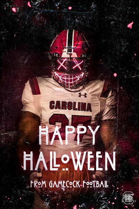 Gamecock Football 2019 on Behance Halloween Sports Graphic, Football Media Day, Gamecock Football, Football Inspiration, Sports Banners, Gamecocks Football, Sport Graphics, Football Graphics, Game Day Football