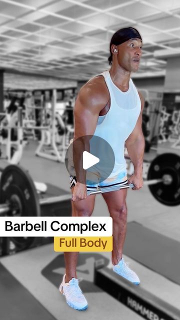 SPF Training: "Here’s a great way to get your week off to a great start. Introducing the Barbell Complex! 💥 It’s a high-intensity training technique that combines multiple exercises into one seamless circuit. 🔄 With a barbell loaded you’ll perform a series of movements back-to-back without rest, targeting different muscle groups and boosting your cardiovascular endurance. 

I finished it with some jump rope for maximum fat burn🔥 

Here’s my High intensity Barbell Complex Full Body Workout: 
✳️ Barbell High Pull 
✳️ Barbell Lat Raise 
✳️ Clean & Press 
✳️ Good Morning 
✳️ Back Squat 
✳️ Barbell Row 
 
#BarbellComplex #WorkoutChallenge #FitnessMotivation #fitnesstips #motivationmonday #fullbodyworkout #workoutcircuit #workout #gymlife #fitfam #workoutvideo #fitover40 #fitover50 #fitne Barbell Complex Workouts, Complex Workout, Squat Barbell, Barbell Complex, Different Muscle Groups, Back Squat, Barbell Row, Barbell Workout, Clean And Press