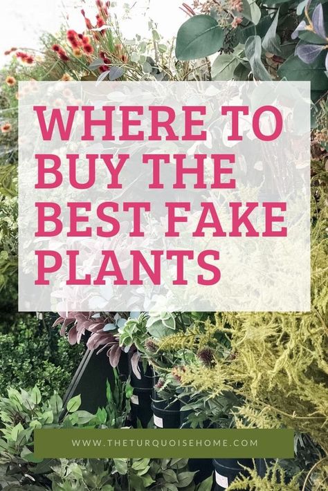 Faux Potted Plants Indoor, High Quality Fake Plants, Exterior Home Wall Decor, Fake Flower Landscaping Ideas, Home Exterior Plants, Outdoor Fake Floral Arrangements, Outside Patio Wall Decor, Artificial Plants In Flower Bed, Plant Fake Flowers Outside