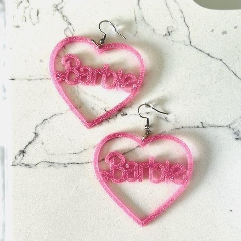 Purchased On Here. New. Never Worn. Cute Pink Sparkly Barbie Earrings. Larger, Like Dangle Hoops. Barbie, Pink, Metallic, Glitter, Movie, Girly, Summer, Beach, Vacation, Dress Up, Costume, Outfit, Gift, Clothing, Jewelry, Necklace, Bracelet, Girls Trip, Preppy Barbie Earrings, Pink Heart Earrings, Up Costume, Clothing Jewelry, Summer Beach Vacation, Pink Friday, Pink Sparkly, Vacation Dress, Butterfly Earrings Stud