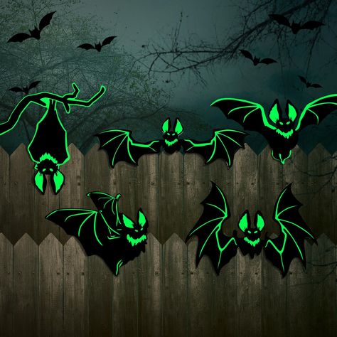 PRICES MAY VARY. Halloween Decoration Set: you will get 5 pieces of bat decorations, which can decorate your home, Halloween outdoor fence, garden and more, fun and scary, to create a strong Halloween atmosphere Built to Last: the Halloween decor is mainly made of PP plastic hollow board, which can resist bad weather, and not easy to be blown away by the wind; Our decor has good waterproof performance, not easy to fade or break, suitable for outdoor decoration Bat Shape Design: the Halloween dec Halloween Garage Door Decorations, Halloween Fence, Backyard Fence Decor, Halloween Garage Door, Bat Shape, Halloween Yard Signs, Scary Halloween Decorations Outdoor, Outdoor Fence, Bat Decorations