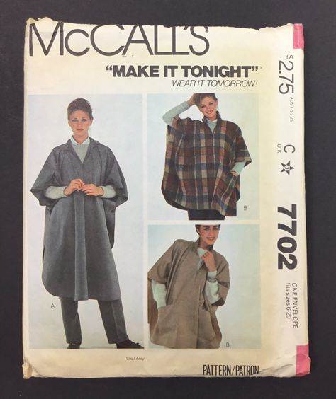 Rain Poncho Pattern, Fleece Poncho Pattern, Hooded Poncho Pattern, Flare Dress Pattern, Cape Pattern Sewing, Open Poncho, Fleece Poncho, Plus Size Sewing Patterns, Womens Poncho