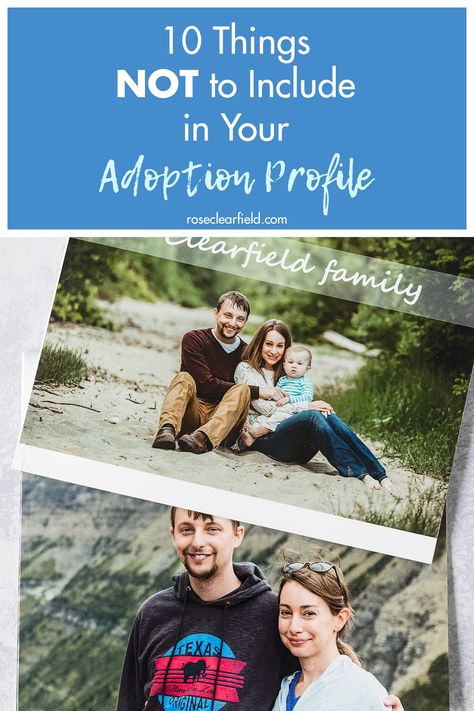 The top 10 mistakes couples make with their adoption profiles and how to fix these mistakes easily! A great adoption profile significantly increases the chances of a quick match with expectant parents. #adoption #adoptionprofile #adoptionprofiletips #adoptionrocks Adoption Profile Books, Adoption Books, Adoption Profile, Domestic Adoption, Adoption Resources, Adoption Photos, Adoption Quotes, International Adoption, Open Adoption