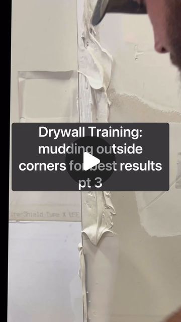 Christopher Kerby on Instagram: "Drywall Training: how to mud an outside corner for best results pt 2. #shorts, #homebuild, #remodel, #fyp" How To Mud Drywall Corners, How To Mud And Tape Drywall Corners, How To Do Drywall, How To Mud Drywall, Drywall Mudding Tips, How To Drywall Diy, Mudding Drywall, Drywall Mudding, Drywall Corners