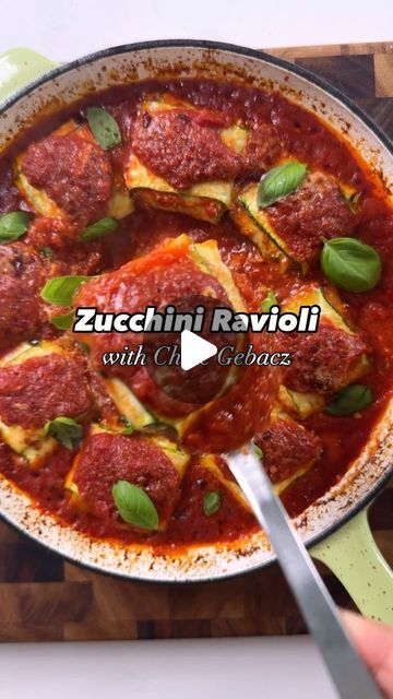 Zucchini Ravioli, Large Zucchini, Zucchini Side Dishes, Veggie Lasagna, Homemade Ravioli, Low Carb Vegetarian Recipes, Pasta Ingredients, Low Carb Vegetarian, Chopped Spinach