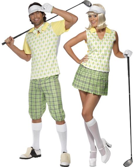 Golf Men’s Golf Outfit Ideas, Golf Halloween Costume Couples, Golf Theme Party Outfit, Golf Halloween Costume, Athlete Costume, Golf Costumes, Pub Golf, Golf Halloween, Goofy Golf