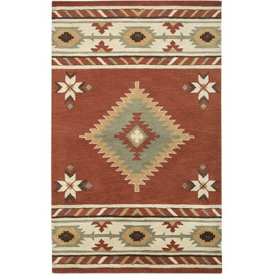 Found it at Wayfair - Hand-Tufted Red/Ivory Area Rug Southwest Area Rugs, Southwest Rugs, Braun Design, Southwestern Area Rugs, Southwest Decor, Round Area Rugs, Red Area Rug, Native American Art, Hand Tufted Rugs