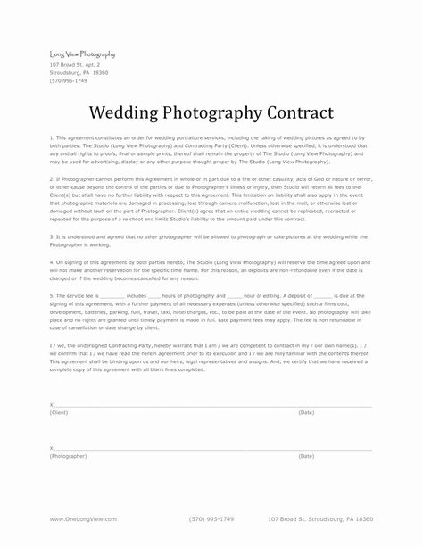 Simple Wedding Photography Contract Template Luxury 11 Best Images About Wedding Photography Contract Template Photography Forms, Photography Contract Template, Photographers Contract, Wedding Photography Contract Template, Future Photography, Basic Wedding, Photography Invoice, Wedding Contract, Wedding Photography Contract