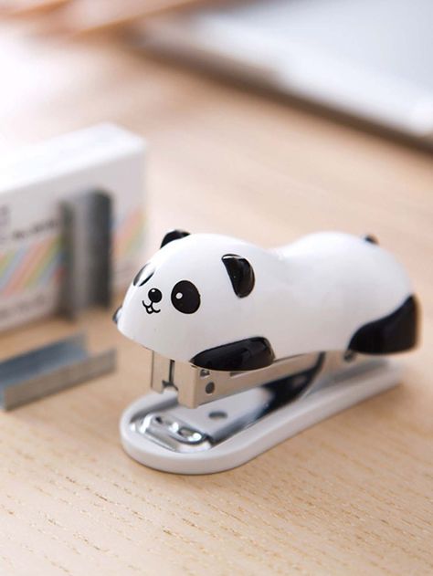 Panda Shaped Mini Stapler | SHEIN USA Cute Mini Stapler, Mini Stapler, Panda Stuff, Preppy School Supplies, Cute Stationary School Supplies, Staplers, Stationary Items, Kawaii School Supplies, Binding Supplies