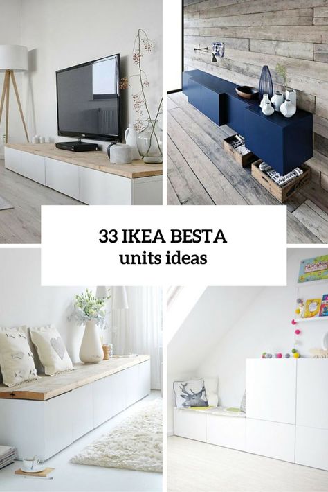 33 Ways To Use IKEA Besta Units In Home Décor Små Rum Lidt Plads, Besta Ikea, Ikea Besta, Diy Casa, Ikea Hackers, Beautiful Sofas, Ikea Diy, Ikea Furniture, Ikea Hacks