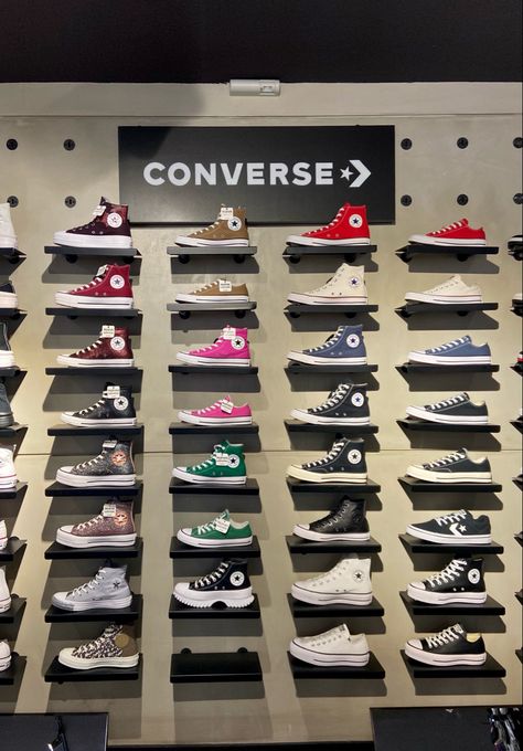 Sneakers Collection Aesthetic, Converse Shoes Collection, Converse Store, Converse Collection, Converse Girls, Converse Design, Dream Shoe, Cute Converse, Hamilton Island