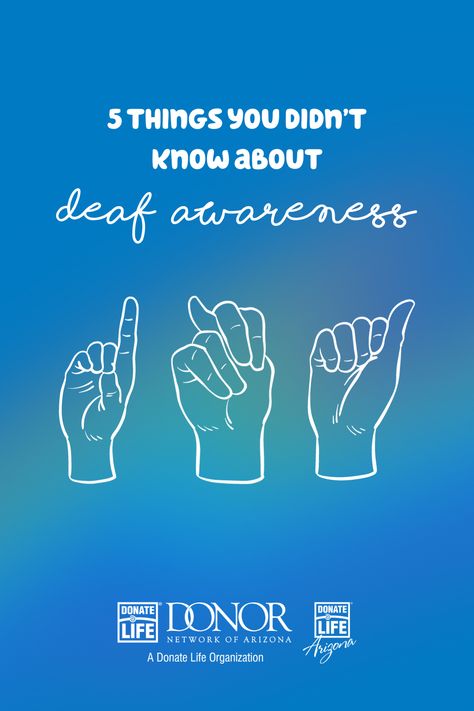 Roughly 20,000 Arizonans are culturally deaf. During September, we celebrate Deaf Awareness Month to sign light on the language, culture and diversity of the Deaf community. 💙🤟💚 Read more at https://www.dnaz.org/deafawarenessmonth/. Deaf Quotes Inspiration, Kindness Is A Language The Deaf Can Hear, Deaf Awareness Month, Deaf Awareness Poster, Deaf Awareness, Donate Life, Deaf Culture, International Day, Sign Lighting