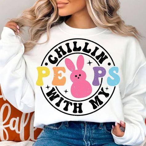 Easter Outfits! | The Thrill of the hunt Diy Easter Shirts For Kids, Cricut Easter Shirts For Kids, Easter T Shirts For Women, Easter Shirt Ideas For Women, Easter Tshirt Ideas Women, Easter Sublimation Ideas, Free Easter Svg Files For Cricut, Easter Teacher Shirts, Easter Tshirt Designs