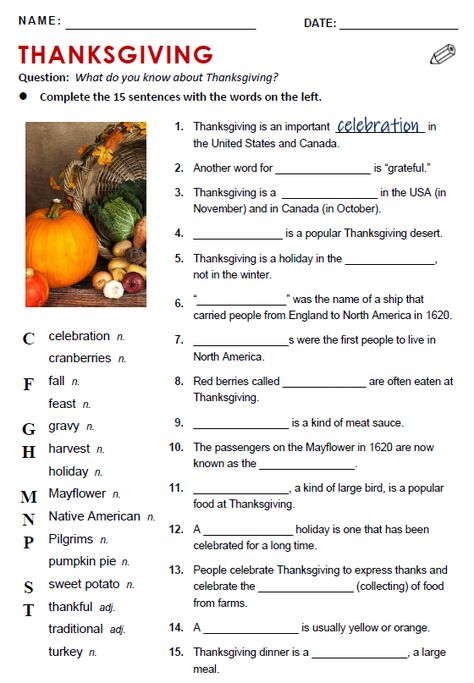 Thanksgiving - All Things Topics Teaching About Thanksgiving, Esl Thanksgiving Activities, Thanksgiving Activities For Third Grade, Thanksgiving Worksheets Middle School, Thanksgiving Worksheets 4th Grade, Thanksgiving Homeschool Lessons, Thanksgiving Worksheets 2nd Grade, Thanksgiving Assignments, Thanksgiving School Ideas