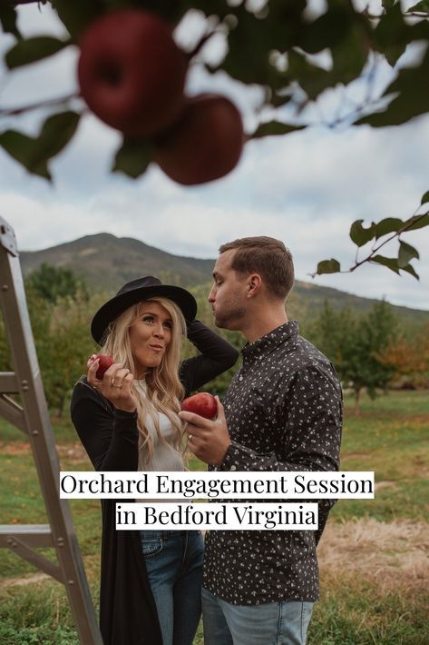 Looking for some fun ideas for your engagement photos? Check out this blog post of Kat and Will and how they had a little adventure session at an orchard. Bedford Virginia, Charlottesville Virginia Wedding, Fall Portraits, Charlottesville Virginia, Apple Orchard, Anniversary Photos, Couples Session, United States Travel, Portrait Session