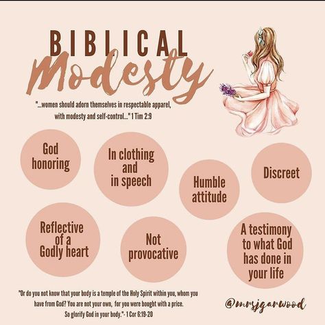 Biblical Modesty, Christian Modesty, Christian Affirmations, Biblical Womanhood, Bible Women, Christian Bible Study, Gods Girl, Bible Study Lessons, Gods Glory