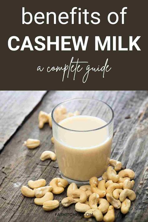 A visually appealing pin. The image showcases a glass of creamy cashew milk surrounded by fresh cashews and greenery, symbolizing a healthy and plant-based lifestyle. Cashew Milk Benefits, Fresh Cheese Recipe, Cashews Benefits, Milk Benefits, Dairy Free Alternatives, Wholesome Snacks, Dairy Drinks, Cashew Milk, Plant Based Lifestyle