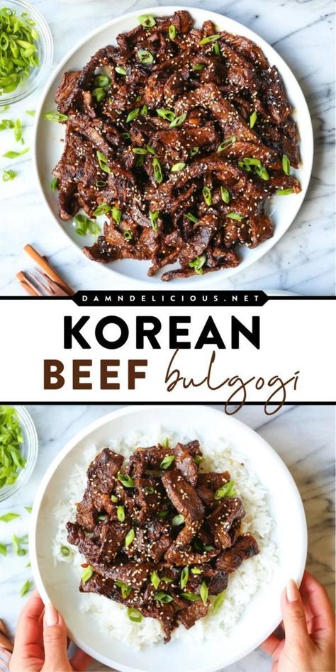 Korean Beef Bulgogi Recipe, Beef Bulgogi Recipe, Bulgogi Marinade, Korean Beef Bulgogi, Korean Beef Recipes, Korean Bbq Beef, Bulgogi Recipe, Beef Marinade, Bulgogi Beef