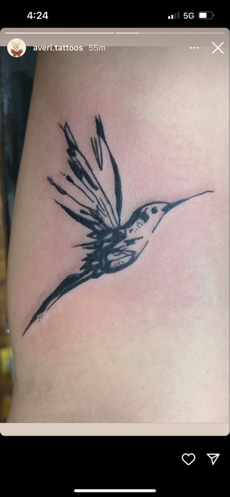 Abstract Hummingbird Tattoo, Hummingbird Tattoo For Men, Surfer Tattoo, Bird Tattoo Men, Tattoo Concepts, Tattoo Board, Hummingbird Tattoo, Bird Tattoo, Humming Bird