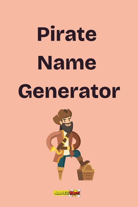 pirate name generator What's Your Pirate Name, Pirate Names Generator, Names For Pirates, What Is Your Pirate Name, Pirate Names Ideas, Name Generator Character, Female Pirate Names, Pirate Names Female, Pirate Language