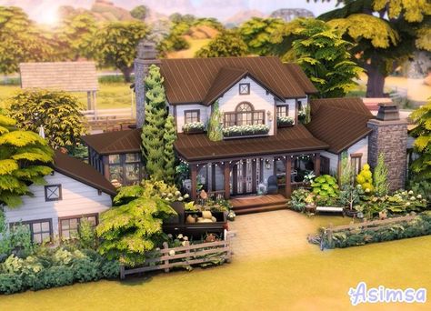 Mal✧･ﾟ auf X: „Cozy Modern Farmhouse 🌾 ✨Speed Build: https://t.co/668pPTytqC ✨Gallery: Asimsa04 ✨Tray Files on my Tumblr #ShowUsYourBuilds #TheSims4 #TheSims @SimsCreatorsCom @TheSims https://t.co/1giP9Pgwo8“ / X Cozy Modern Farmhouse, Japanese Spa, Modern Penthouse, Sims 4 Speed Build, Sims 4 House Building, Family Villa, Sims 4 House Design, Casas The Sims 4, Sims 4 Collections