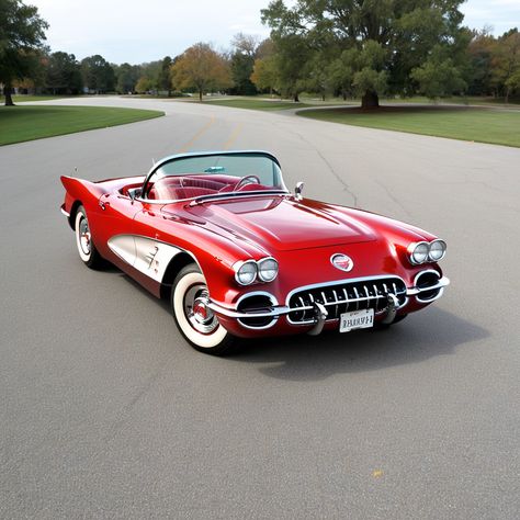 The 1958 Corvette is a classic American sports car that has stood the test of time as an iconic symbol of mid-century automotive design. This sleek an... -  #Corvette #Vintage 1960s Corvette, Corvette Vintage, Corvette Classic, 1957 Corvette, Mexican American Culture, 1958 Corvette, Dodge Viper Gts, Old Sports Cars, Vintage Corvette