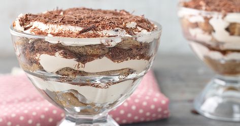 Trifle Recipes, Trifle Desserts, Eggless Baking, Trifle Recipe, Coffee Cream, Food Names, Coffee Powder, Espresso Martini, Vegetarian Cooking