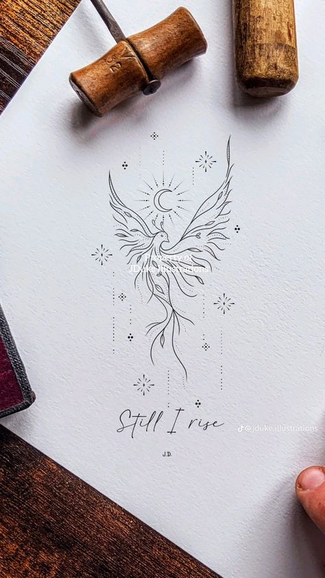 Power Tattoos, Phoenix Back Tattoo, Chandelier Tattoo, Lady Power, Fenix Tattoo, Phoenix Tattoo Feminine, Small Phoenix Tattoos, Strong Woman Tattoos, Angel Tattoos