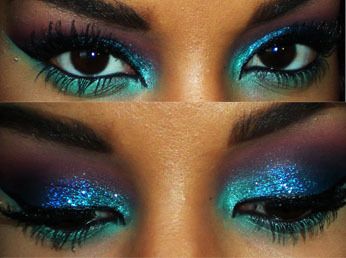 Glitter Shadow Beauty By Lee, Peacock Eye Makeup, Peacock Makeup, Makeup Hacks Tutorials, Rave Makeup, The Diva, Eye Photography, Kiss Makeup, Costume Makeup