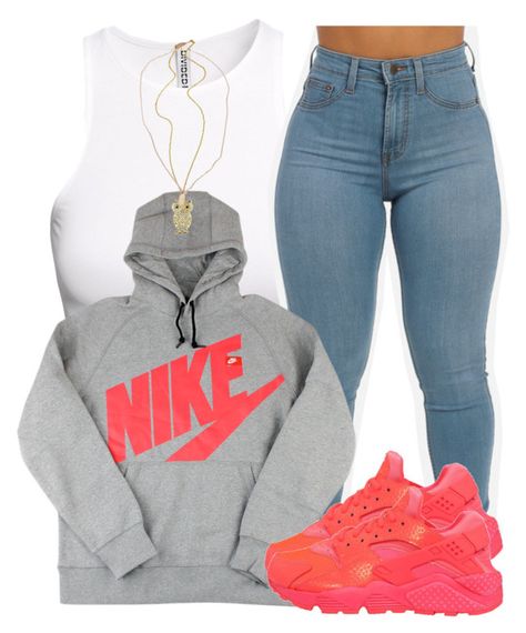 "11/23/15" by clickk-mee ❤ liked on Polyvore featuring H&M, NIKE and Devon Pavlovits Nike Outfits For Women, Mode Kylie Jenner, Teenage Outfits, Swag Outfits For Girls, Outfit Trends, Skateboard Art, Teenager Outfits, Cute Swag Outfits, Baddie Outfits Casual