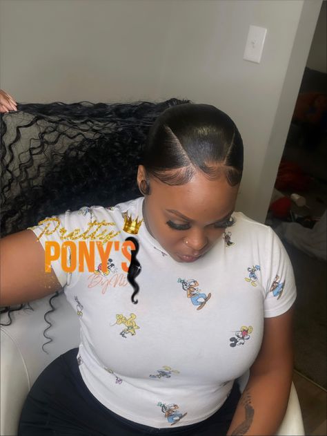 Two Part Braided Ponytail, V Part Weave Ponytail, V Part Sleek Ponytail, V Part Low Ponytail, V Part Ponytail Braid, 3 Part Ponytail Braid, 3 Part Ponytail Hairstyles, 3 Way Ponytail, V Part Ponytail Natural Hair