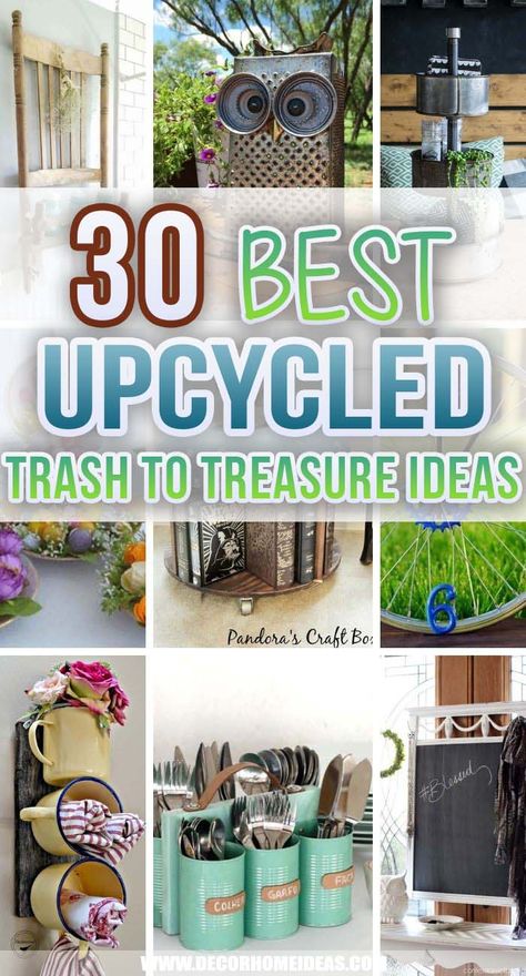 Upcycle Containers Repurposed, Trash Upcycle Diy Ideas, Upcycle Trash Diy Ideas, Repurpose And Redesign Ideas, Diy Crafts With Household Items, Recycled Project Ideas, Storage Craft Ideas, Easy Repurpose Projects, Upcycling Household Items