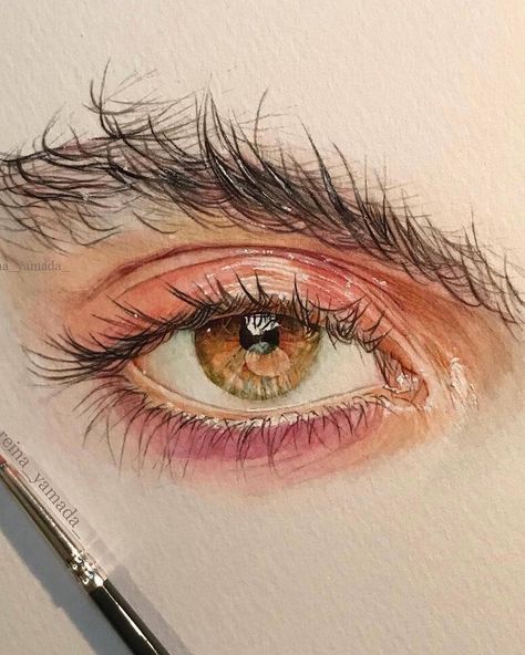 Art Du Croquis, Desen Realist, L'art Du Portrait, Seni Cat Air, Eye Painting, Lukisan Cat Air, Realism Art, Color Pencil Art, Realistic Drawings