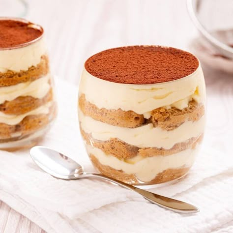 Mini Tiramisu Cups - Little Bit Recipes