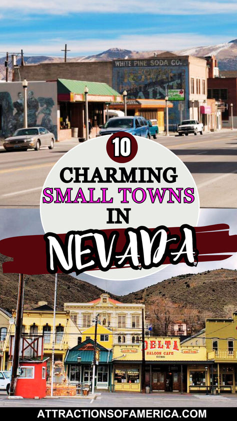 10 charming small towns in Nevada. Henderson Nevada Things To Do, Nevada Aesthetic, Route 66 Trip, Tonopah Nevada, Unique Shops, Las Vegas Attractions, West Coast Travel, Great Basin National Park, Henderson Nevada