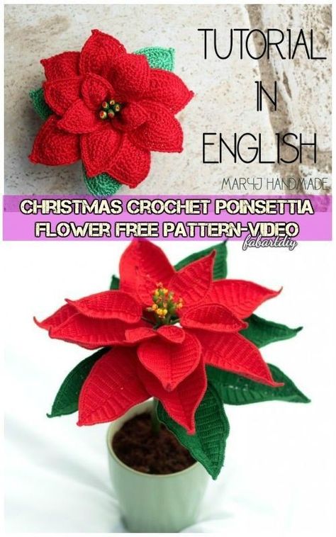 Crochet Pointsetta Pattern, Poinsettia Flower Crochet, Crochet Christmas Flowers Free Pattern, Poinsettia Crochet Pattern, Christmas Flower Crochet, Crochet Pointsetta Pattern Free, Poinsettia Crochet Pattern Free, Crochet Christmas Flowers, Crochet Poinsettia Free Pattern